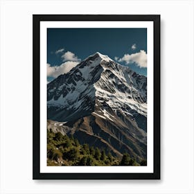 Snowy Mountain Art Print