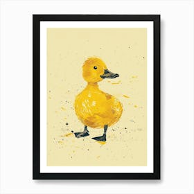 Yellow Mallard Duck 1 Affiche