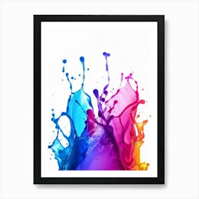 Colorful Paint Splash 1 Art Print