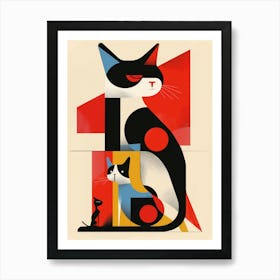 Cat And Dog Art Print