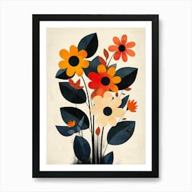 Flowers In A Vase 42 Art Print