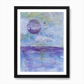 Circle In The Sky - Purples Art Print