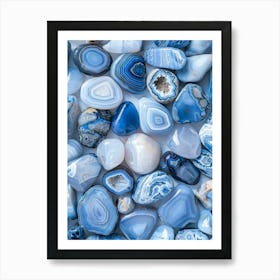 Blue Agate 10 Art Print