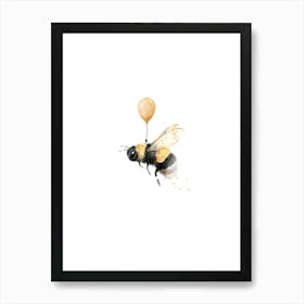 Bee And Balloon Art Print