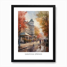 Saratoga Springs Watercolor 1travel Poster Art Print