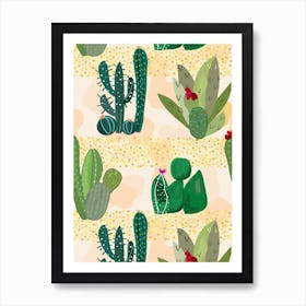 Succulent And Cactus Art Print