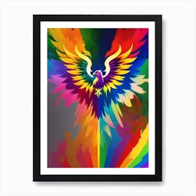 Rainbow Eagle Art Print
