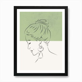 Portrait Of A Woman 24 Art Print