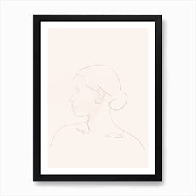 Minimal Woman Art Print