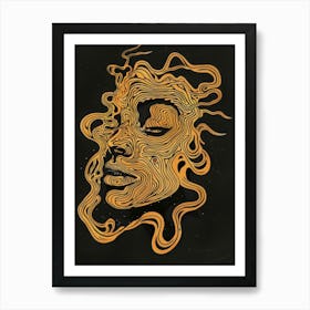 Woman'S Face 77 Art Print