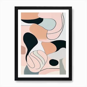 Abstract Gravity Musted Pastels Art Print