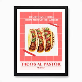 Tacos Al Pastor Mexico 2 Foods Of The World Art Print