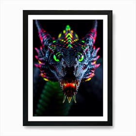 Glow In The Dark Dragon Art Print