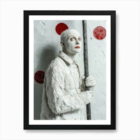 Art,Art Work,People Male,,Ballerina, Circus,Face, Photography, Circus, Mood, Sadness, Art Print