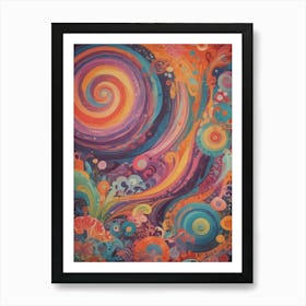 Psychedelic Painting 9 Art Print