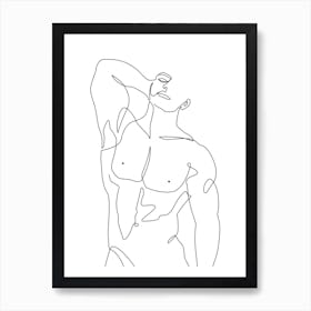 Naked Male B Art Print