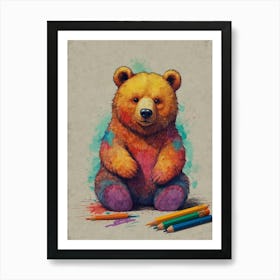 Teddy Bear 3 Art Print