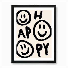 Happy Art Print