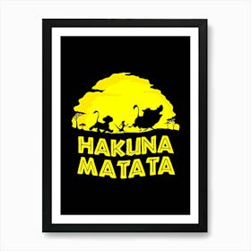 lion king Hakuna Matata movie 1 Art Print