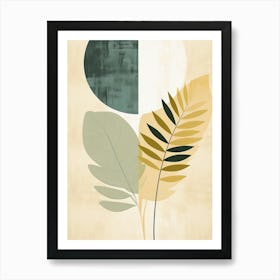 bohemian leaves Art Print