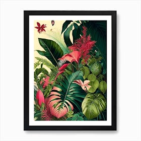 Tropical Paradise 8 Botanicals Art Print