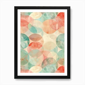 Abstract Watercolor Pattern 4 Art Print