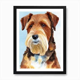 Airedale Terrier Watercolour 3 Dog Art Print