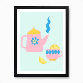 Lemon Tea Art Print