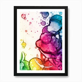 Alcohol Ink Colors 3 Art Print