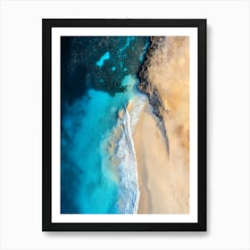 Aerial View Of A Beach 137 Art Print