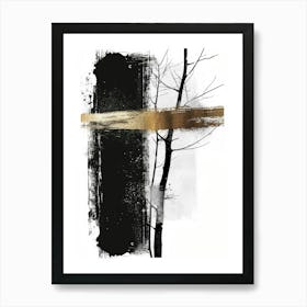 Black And Gold Canvas Print 54 Art Print