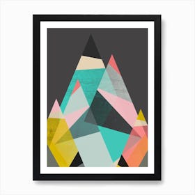 Geo Mountains Art Print