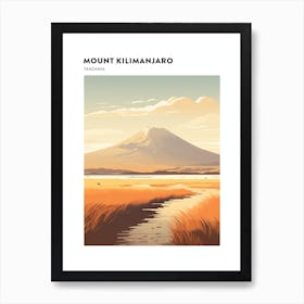 Mount Kilimanjaro Tanzania 1 Hiking Trail Landscape Poster Art Print