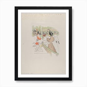 Skating, From Le Rire, No, Henri de Toulouse-Lautrec Art Print