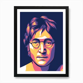 John Lennon The Beatles Pop Art Art Print