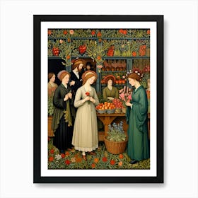 William Morris Flower Shop 1 Art Print