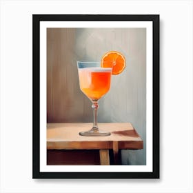 Delicious Amaretto Sour Cocktail Art Print