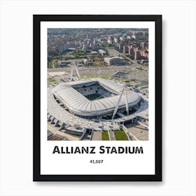 Allianz Stadium, Stadium, Football, Soccer, Art, Wall Print Art Print