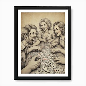 Playing Cards Art Print