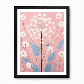 Gypsophila Babys Breath 2 Hilma Af Klint Inspired Pastel Flower Painting Art Print