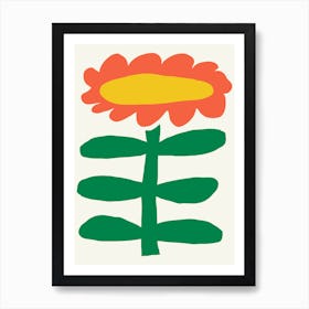 Organic Shaped Flower Art Print