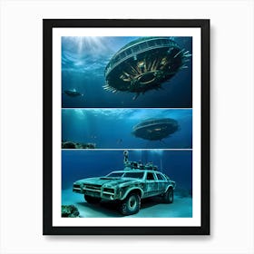 USO: A Very Very Strange Sea-Reimagined 24 Art Print