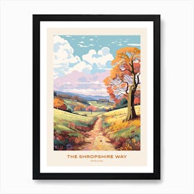 The Shropshire Way England 2 Hike Poster Art Print