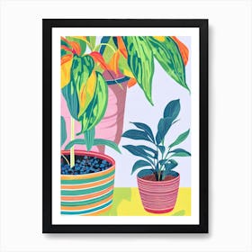 Epipremnum Aureum Eclectic Boho Art Print