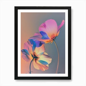 Iridescent Flower Buttercup 1 Art Print