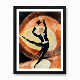 In Vaudeville, Acrobatic Male Dancer With Top Hat, Charles Demuth Art Print