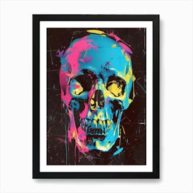 Colorful Skull 1 Art Print