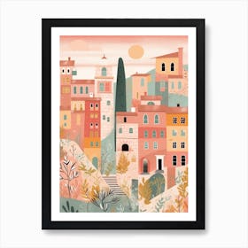 Perugia, Italy Illustration Art Print