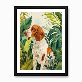 Dog In The Jungle animal Dog's life Art Print