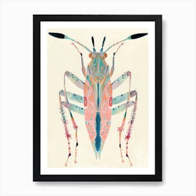 Colourful Insect 5 Illustration Art Print